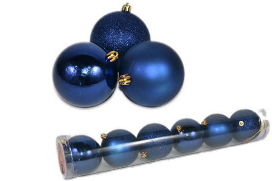 Foto de SET 6 ESFERAS NAVIDEÑAS 8CMS AZUL 2771-239316Z4-6