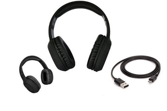 Foto de AUDIFONO DIADEMA INALAMBRICO COBY CY3328-B68 BLUETOOTH/USB/ PARLANTE 40MM NEGRO