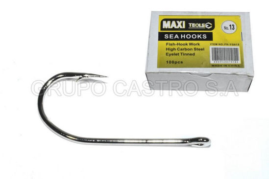 Foto de ANZUELO PARA PESCA #13 (24mm) SET 100PCS MAXITOOL