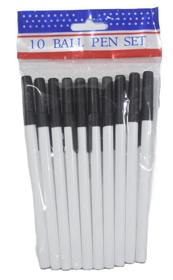 Foto de Lapicero Set 10 pcs Negro NCF3224 14.5 cms (400) 