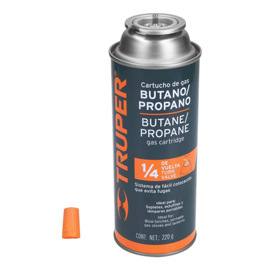 Foto de CILINDRO GAS BUTANO 220GR 1/4 GAS-220X TRUPER