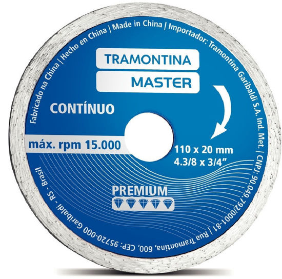 Foto de Disco Diamante 4.3/8"x3.4" 42594/104 tramontina master continuo 15.000rpm (12)