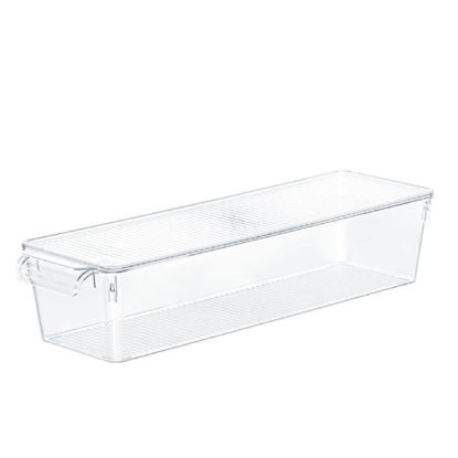 Foto de Recipiente rectangular smart box c/tapa OGX094100 3ltrs  37x10.5x11cms policarbonato reyplast 