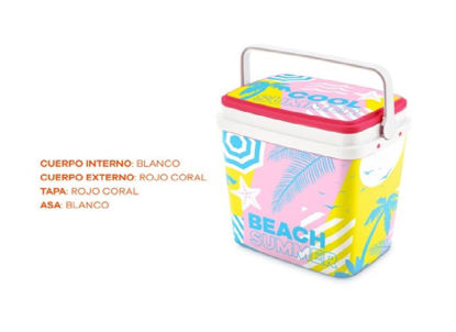 Foto de Hielera Cooler Polar 35 ltrs fucsia decorada 44altx43 lar x31.3anc cms CQX004520