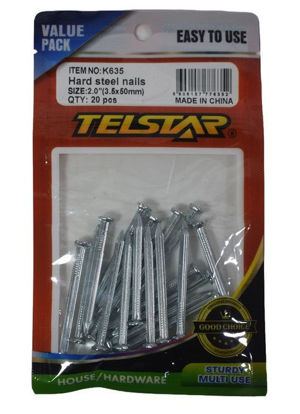 Foto de Clavo acero 2" Blister 20 pcs Telstar K635 (3,5x50mm) GET59-15 (288)