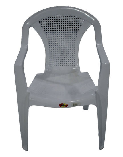 Foto de Silla plastica c/brazo Blanca neoplast 1CARIBES