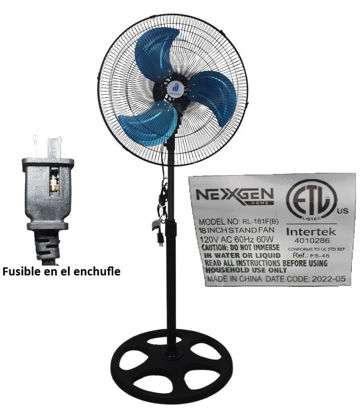 Foto de Ventilador 18" Pie Aspa-Malla Metal GET50-07 GRUPO CASTRO NEXGEN (1)