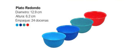 Foto de Boquero  sopero plastico peltreado diverplast  550ml/18.5onz 12.7x5.8cms (288)