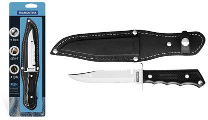 Foto de Cuchillo Deportivo 5" Fish c/funda 26051/105 23x4.5x1.6cms tramontina (12)