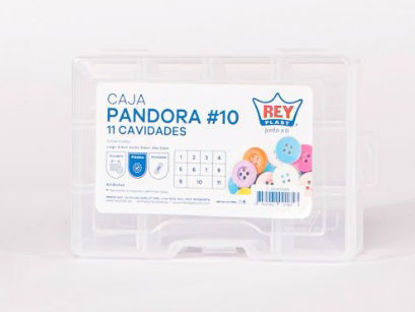 Foto de Caja pandora # 10 (11 divis.) Rey CJX030000 14.3LAx9ANx2.5AL cms