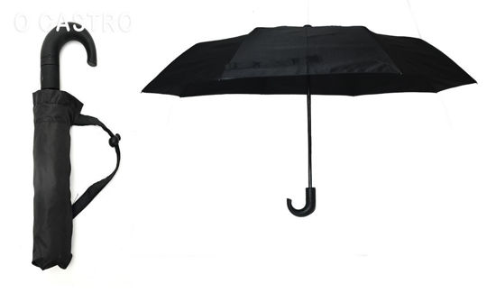 Foto de PARAGUAS AUTOMATICO MINI NEGRO GET44-09 (8 varillas) 32cms(60)