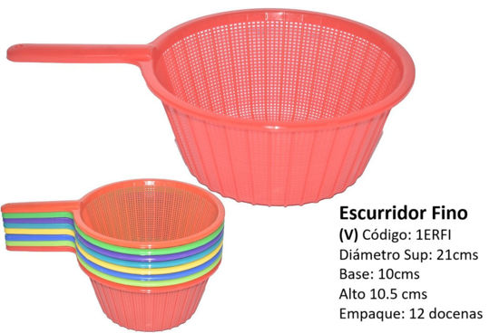 Foto de Colador Fino 1ERFI c/mango PlastiExport 21x10.5cms (144)