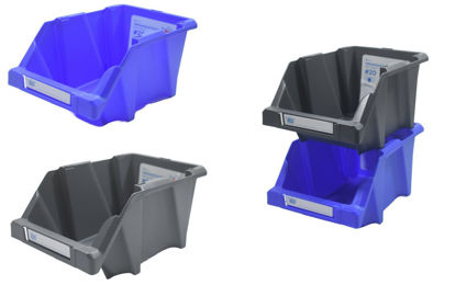 Foto de Organizatodo Apilable Azul Reyplast #20 OGX028500 Larg24.4,An15.2,alt12.2 cms