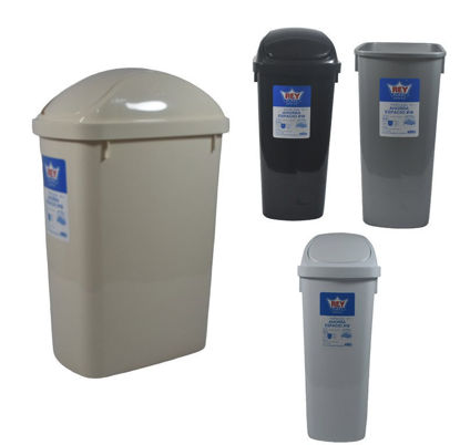 Foto de Papelera Ahorra Espacio #18 Reyplast c/t movil PPX041000 41alt,17.5anc,27 larg 11,9 ltrs cms (36)