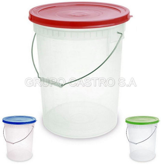 Foto de Balde Comercial 20 ltrs c/t y asa de metal 38.3alt,34.1diam cms BLX015000 23.1 Ltrs Reyplast