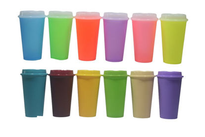 Foto de Vaso plastico termico 16 onz c/tapa 9diamx16 alt cms diprossa( 48 )