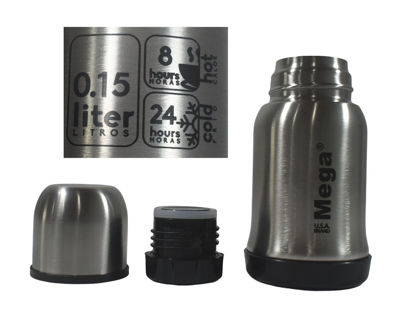 Foto de Termo p/cafe 0.15 ltrs acero Inox MEGA TB015 (12)