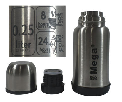 Foto de Termo p/cafe 0.25 ltrs Acero Inox MEGA TB025 (12)