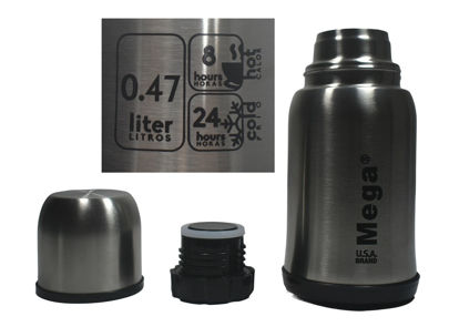 Foto de Termo p/cafe 0.47 ltrs acero inox Espresso MEGA TB047 (12)