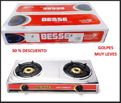 Foto de *SEGUNDA 30% Estufa gas 2 quem chispa BESSE MBF1572  71 larg,38 anc,9.4 alt cms (1)