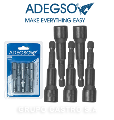 Foto de Set 5 pcs Cubo AD-30057 Techo p/Taladro Blister 8 mm x 65 mm ADEGSO (100) 