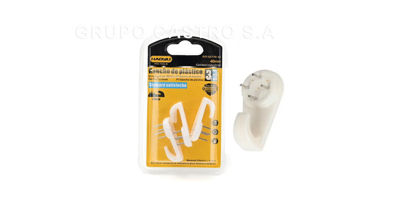 Foto de Gancho Pared Plast 40mm/4cms 3 pcs HAOYLI Blister  GET49-62 (12)