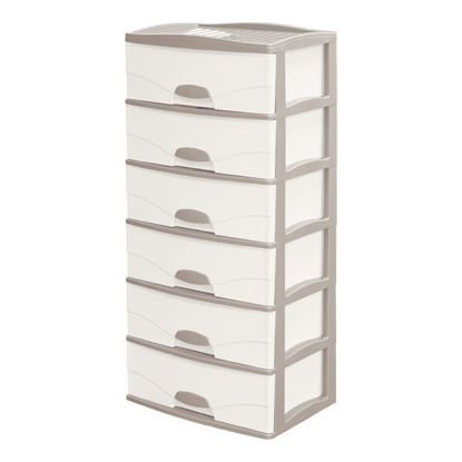 Foto de Comoda RAYMI 6 Pisos Beige Crema CMX058000 Reyplast