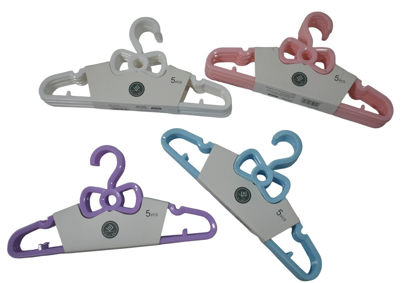 Foto de Percha Niño Plast 5 pcs JILIDA GET53-02 0804 29 cms  (100)