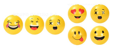 Foto de Bola hule decorada caritas 12 cms GET03-01 (600)