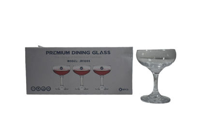 Foto de Copa Vidrio Champane Set 6 pcs 125ml/4.5 onz  MBB26014/JR1005  MINGJIA (72)