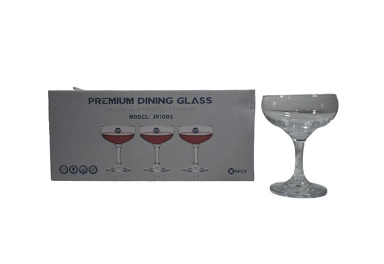 Foto de Copa Vidrio Champane Set 6 pcs 125ml/4.5 onz  MBB26014/JR1005  MINGJIA (72)