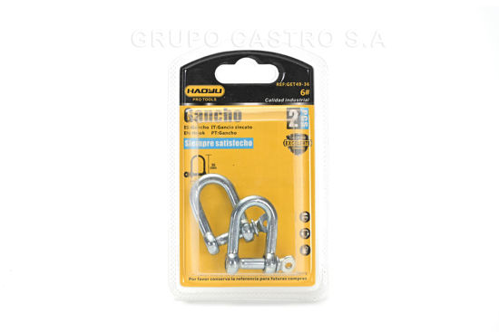 Foto de GANCHO GRILLETE  SET 2PCS  GET49-36 HAOYLI (240)
