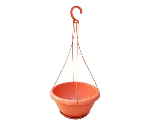 Foto de Maceta colgante plastico terracota megaplast gancho plastico