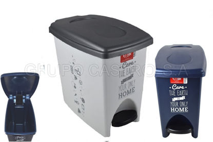 Foto de Papelera pedal 10lt  care the earth estra 4-1038351 33LX20ANX32AL P0.97kg