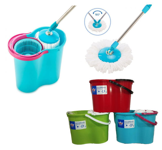 Foto de Set Trapeador Escurridor Grande Magico  Reyplast 18.5trs 48.1x28.5x24.3cms (1)