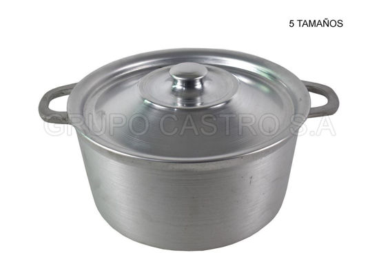 Foto de OLLA FUNDIDO TAPA  ALUMINIO