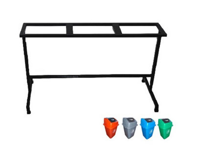 Foto de Mueble metalico 3 Aposentos Papelera Rectangular Buzon NBE2893A 50 ltrs PP 38x38,65.5 alto cms (20)