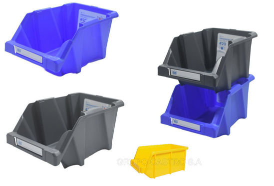 Foto de Organizatodo Apilable  Reyplast #30 Larg37Anc21.5Alt15.5cms