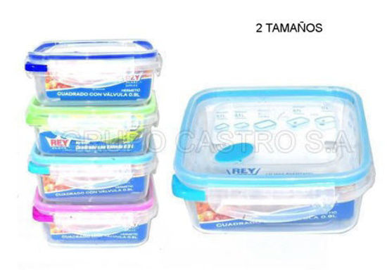 Foto de Tooper Hermético Cuad c/valv Reyplast