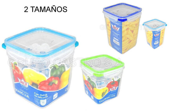 Foto de Tooper Hermético Cuadrado Reyplast TPX043200