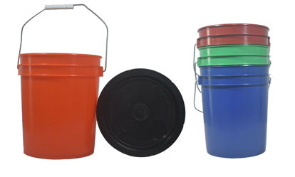 Foto de Cubeta 2 gln - 7,5 ltrs 22x26cms C/T y Agarr Metalica  Salvaplastic