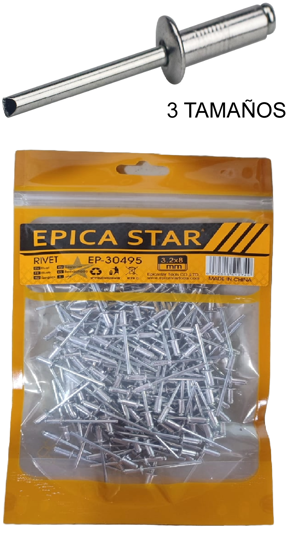 Foto de Remache Aluminio 100 pcs  EP30495 EPICA