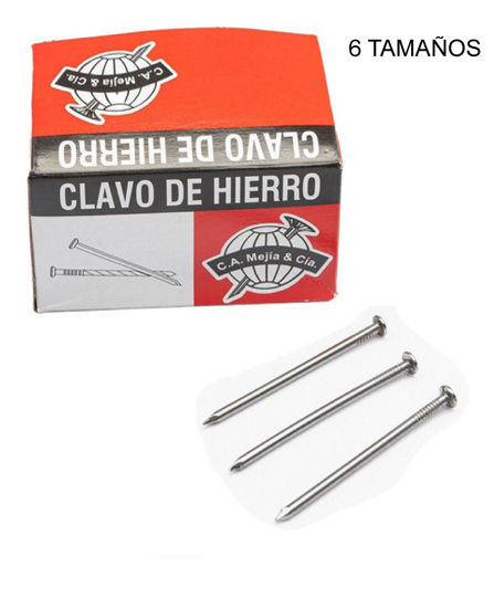 Foto de CLAVO C/CABEZA  CAJA 500 GRS MEJIA