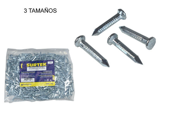 Foto de Clavo acero kilo galv concreto bolsa surtek aprox