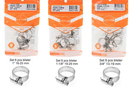 Foto de Abrazadera  blister  KKYJIA  Set 6,8 pcs
