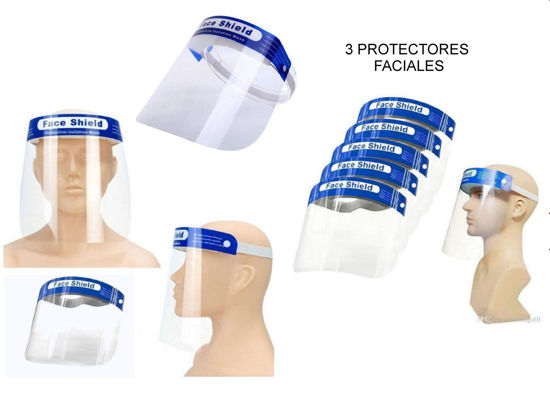 Foto de PROTECTOR FACIAL CARETA  ADULTO AZUL