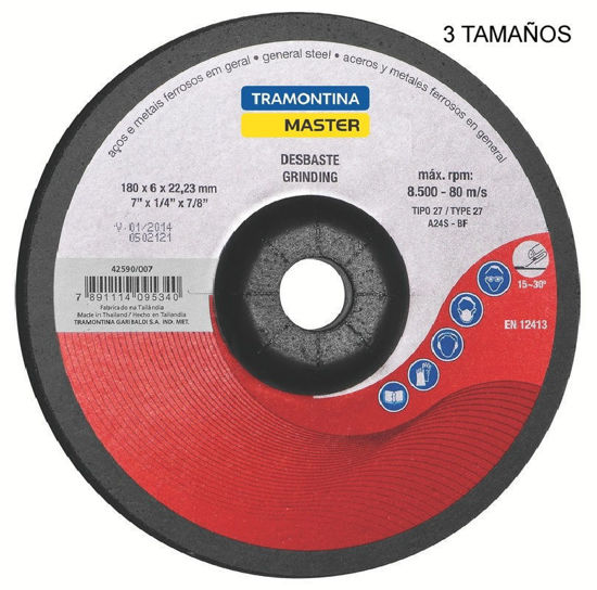 Foto de Disco Metal esmerilar tramontina master