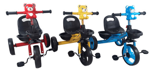 Foto de Triciclo Para Bebe Con Respaldar Rojo MAQ26010 (2 Baterias AAA) 1-4años HAPPY BABY (5)