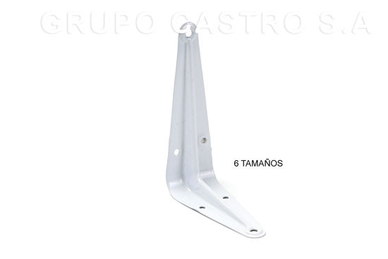 Foto de ESCUADRA METAL BLANCA
