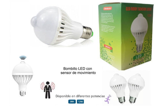 Foto de BOMBILLO LED CON SENSOR